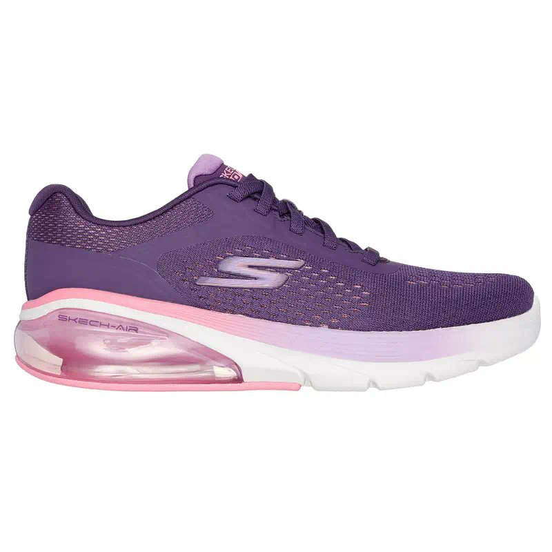 Tenis Skechers Go Walk Air 3.0 - Ree Color Vino Para Mujer